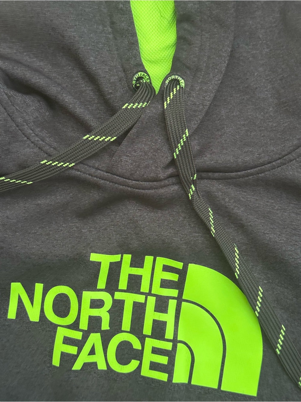 Bundle of 2 NWOT The North Face Hoodies with Neon Green & Bright Orange Logos2XL - Picture 3 of 9